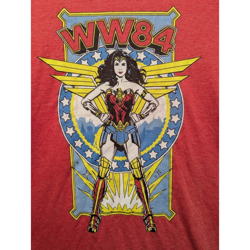 Wonder Woman WW84 T-shirt Size XLUnisex Red Movie Art Logo‎ Golden Wings